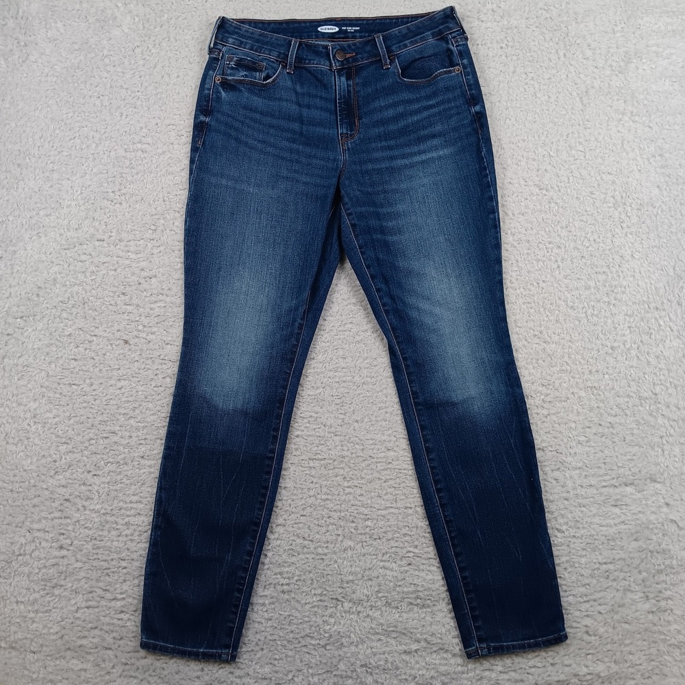 Old Navyβ Jeans Pop Icon Skinny Women 10 Blue Dark Wash Mid Rise S/481401-00